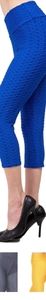 Textured high waisted Capris-multiple colors avail